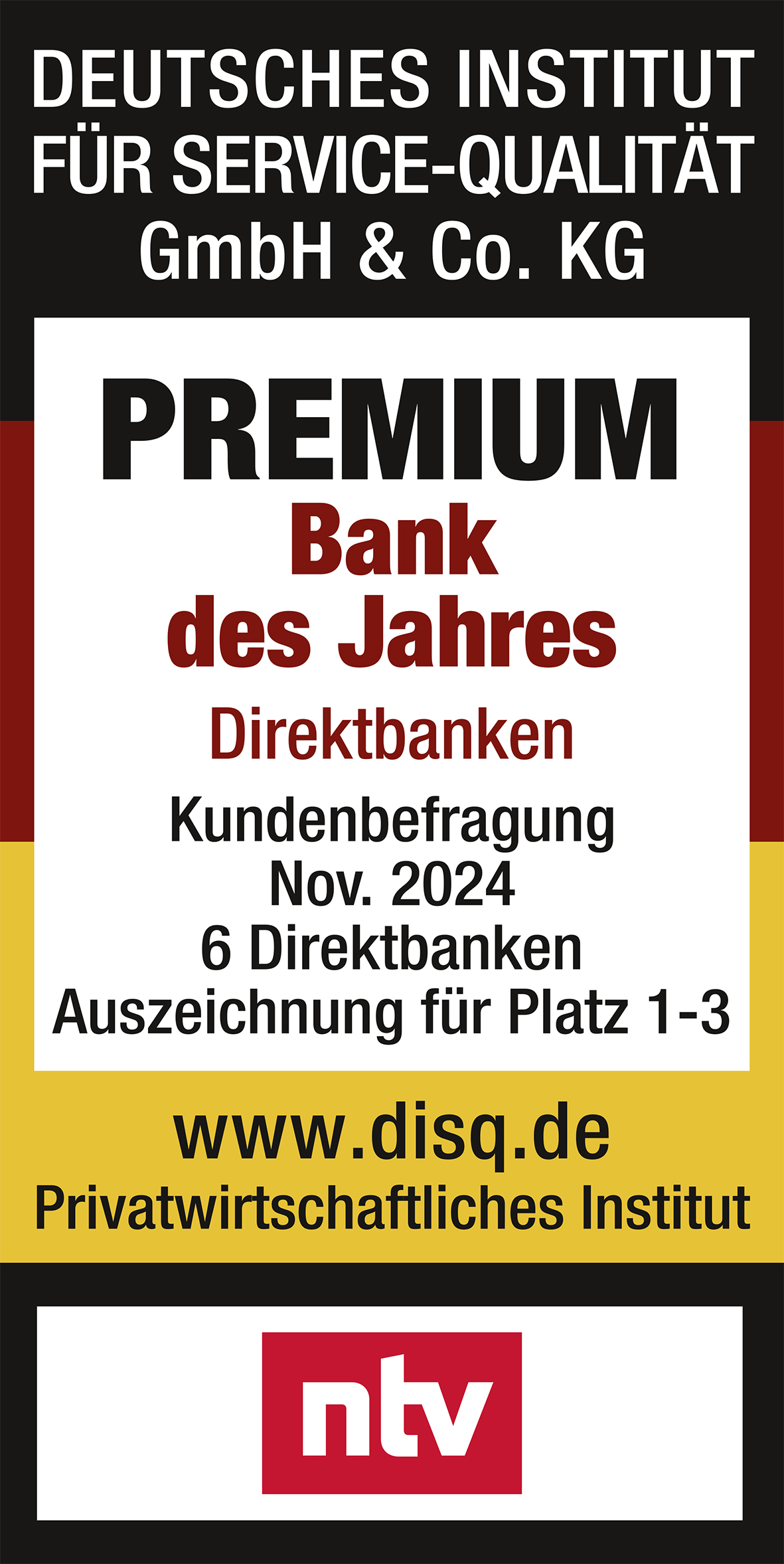 1822direkt - Premiumbank des Jahres